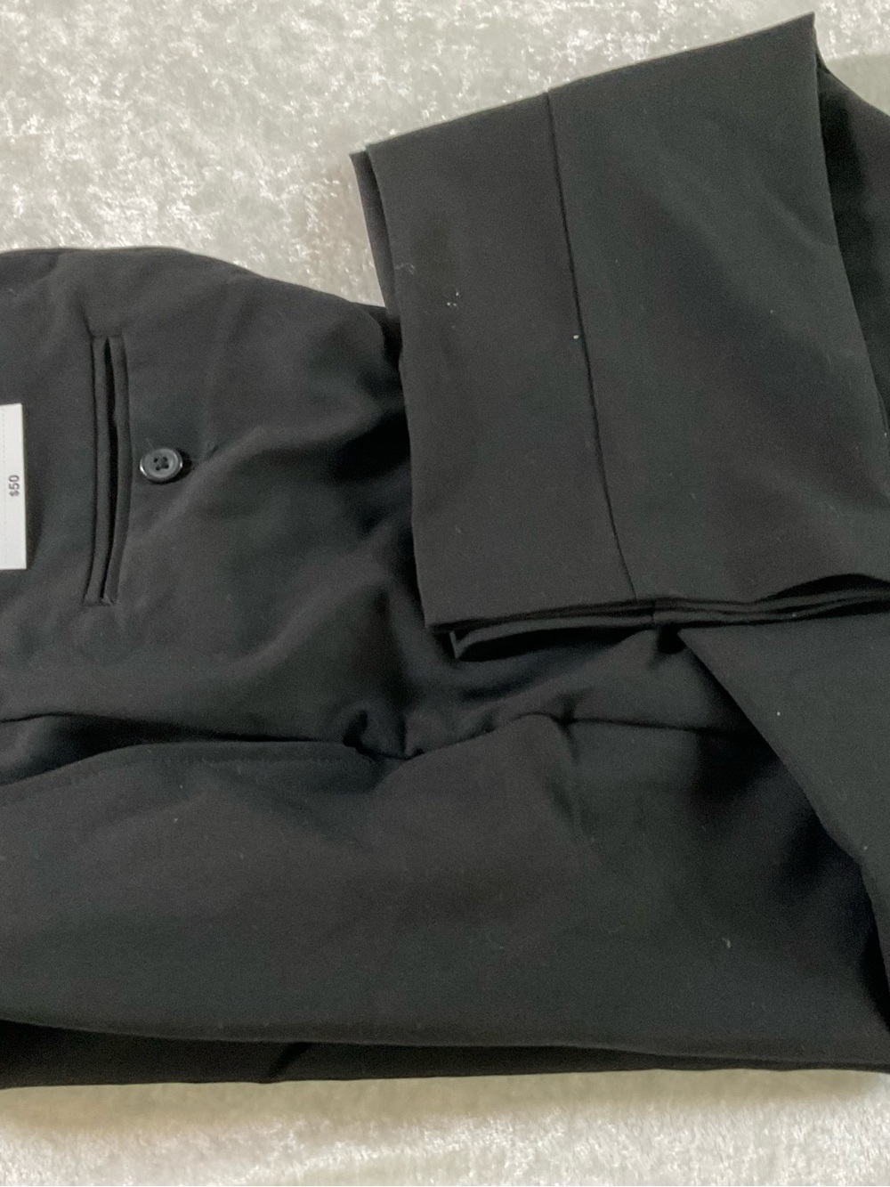 Van Heusen Boys Black Flex Dress Trousers Pants